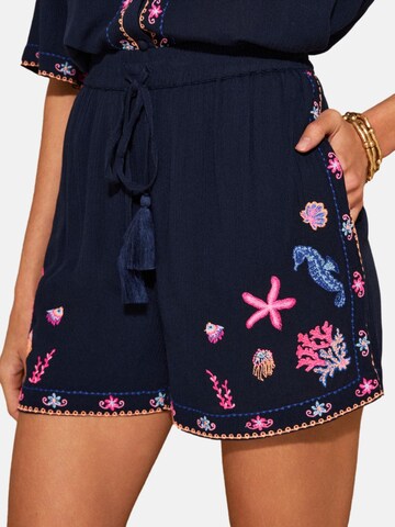 love & roses Regular Pants in Blue: front