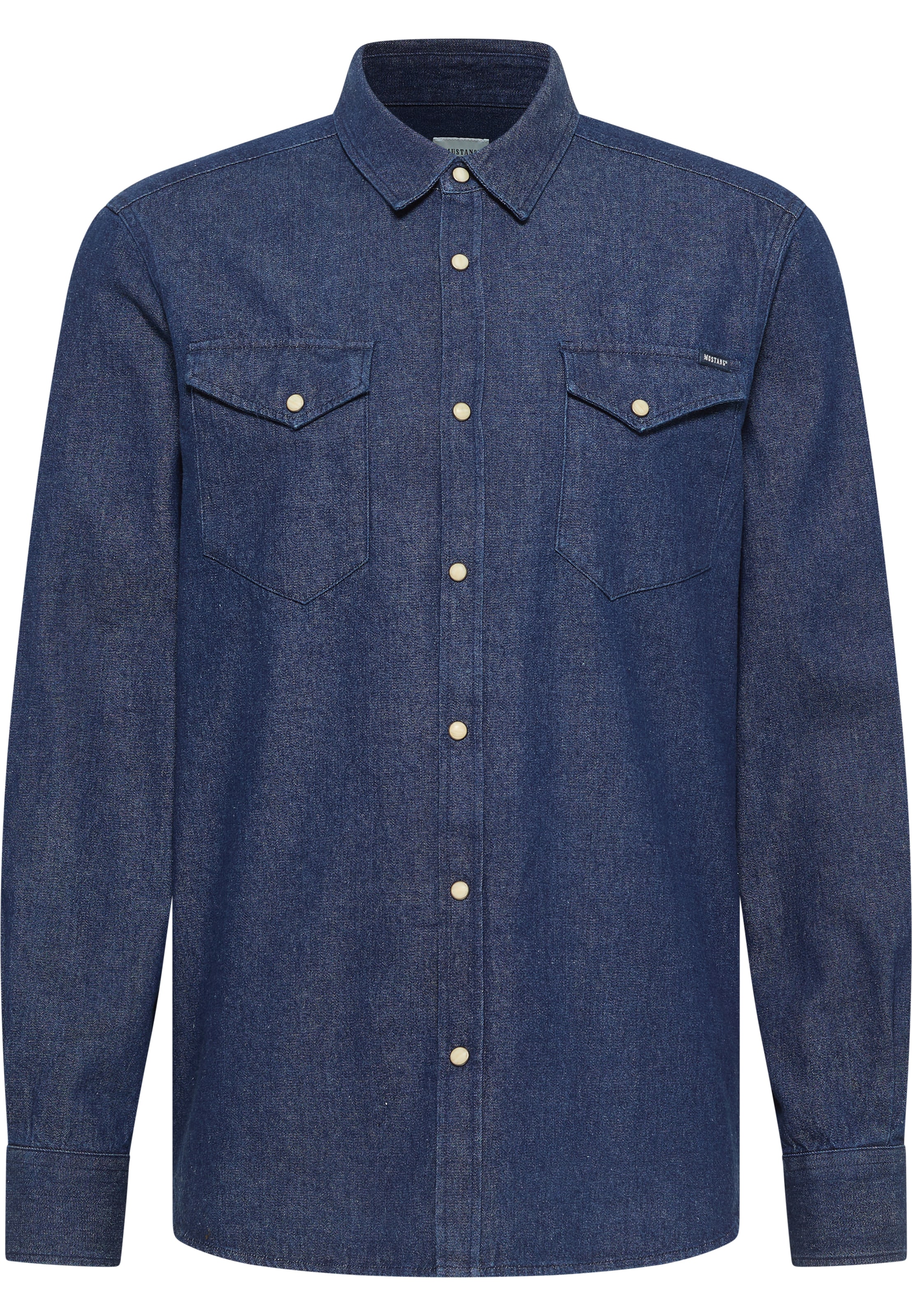 MUSTANG Comfort Fit Hemd 'Style Duver' in Blau: Vorderseite