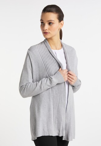 DreiMaster Klassik Knit Cardigan in Grey: front