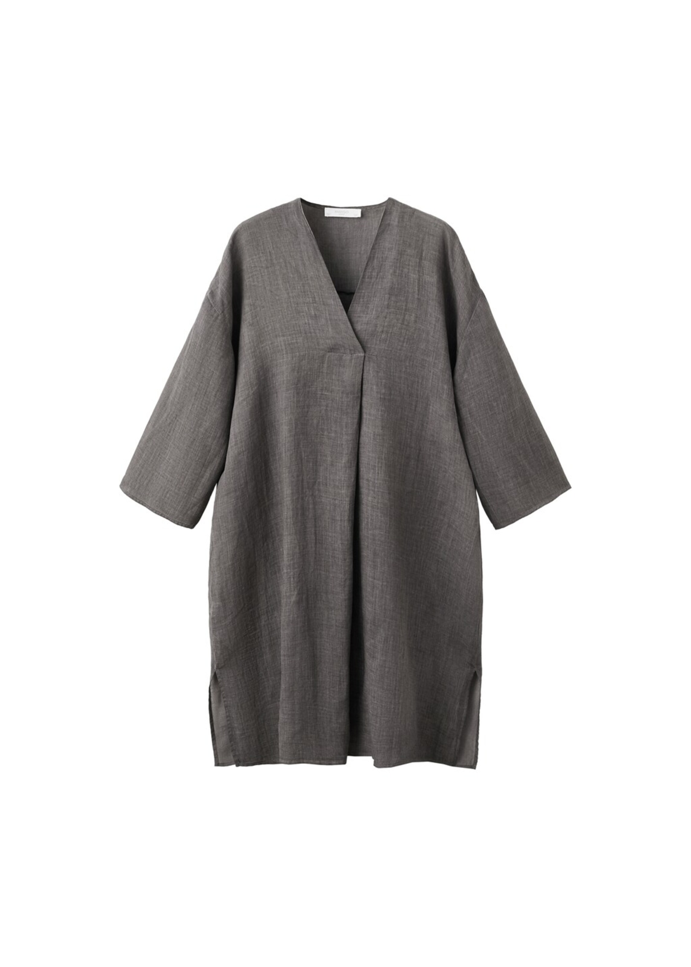 MANGO Bluse in anthrazit, Produktansicht