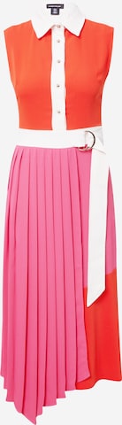 Karen Millen - Vestido camisero en rosa: frente