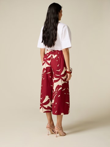 oltre - Pierna ancha Pantalón en rojo