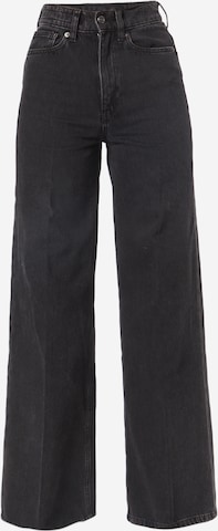 DRYKORN Wide leg Jeans 'CAUSE' in Zwart: voorkant