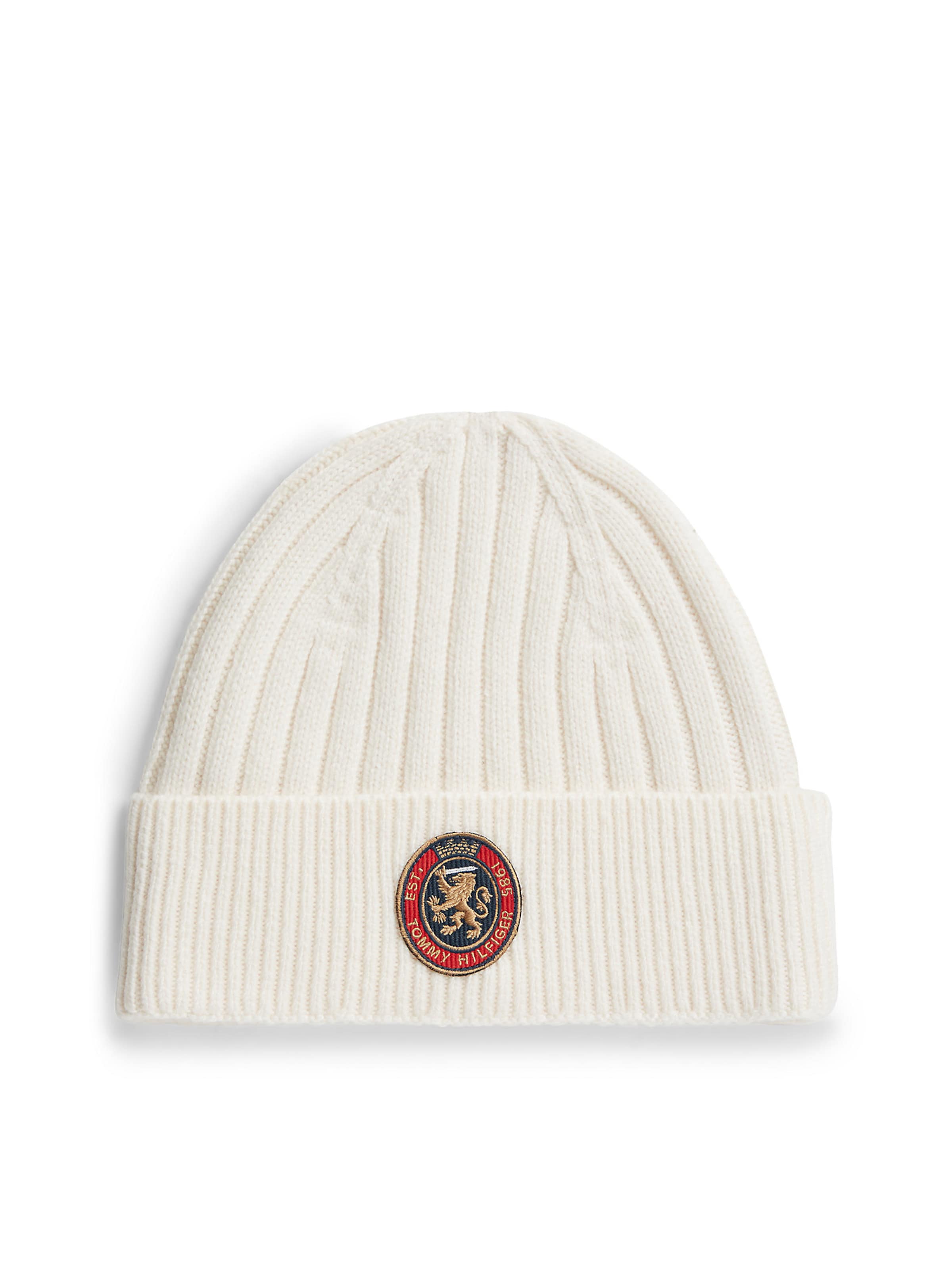 Bonnet TOMMY HILFIGER en beige : devant