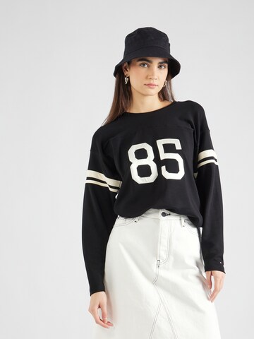 TOMMY HILFIGER Koszulka 'Varsity 85' w kolorze czarny: przód