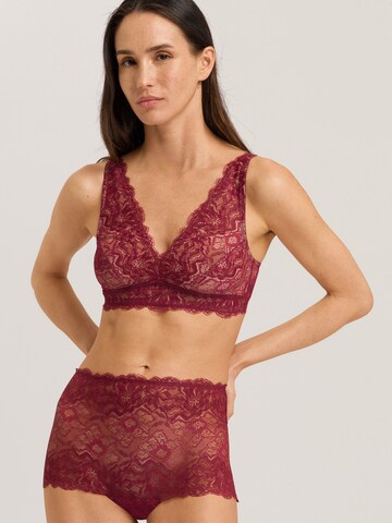 Hanro Bralette Bra ' Solene ' in Red: front