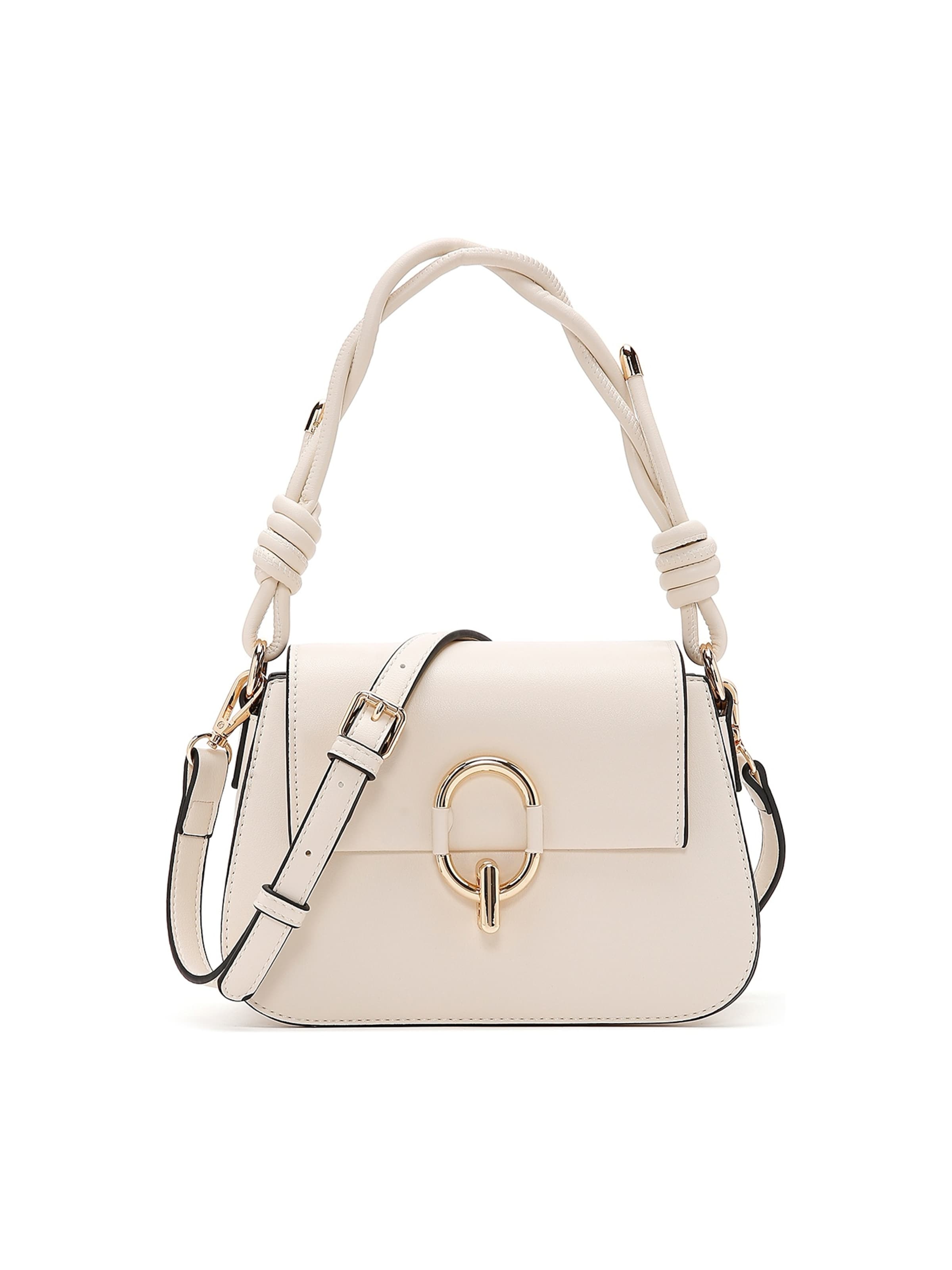 Derimod Shoulder Bag in Beige: front