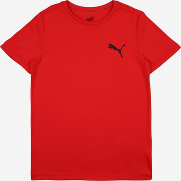 T-Shirt 'ACTIVE' PUMA en rouge : devant