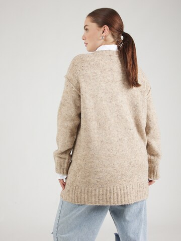 Vero Moda Curve Strickjacke 'VMCINGRID' in Beige