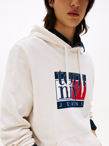 Tommy Jeans Mikina - Biela