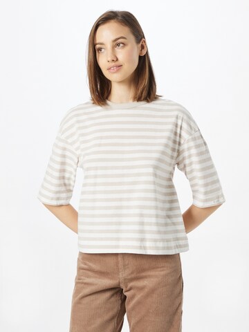 Esmé Studios Shirt 'Striped Boxy' in Beige: front