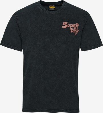 T-Shirt Superdry en noir : devant