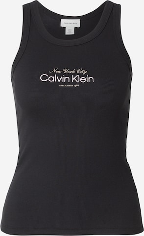 Calvin Klein JeansTop - crna boja: prednji dio