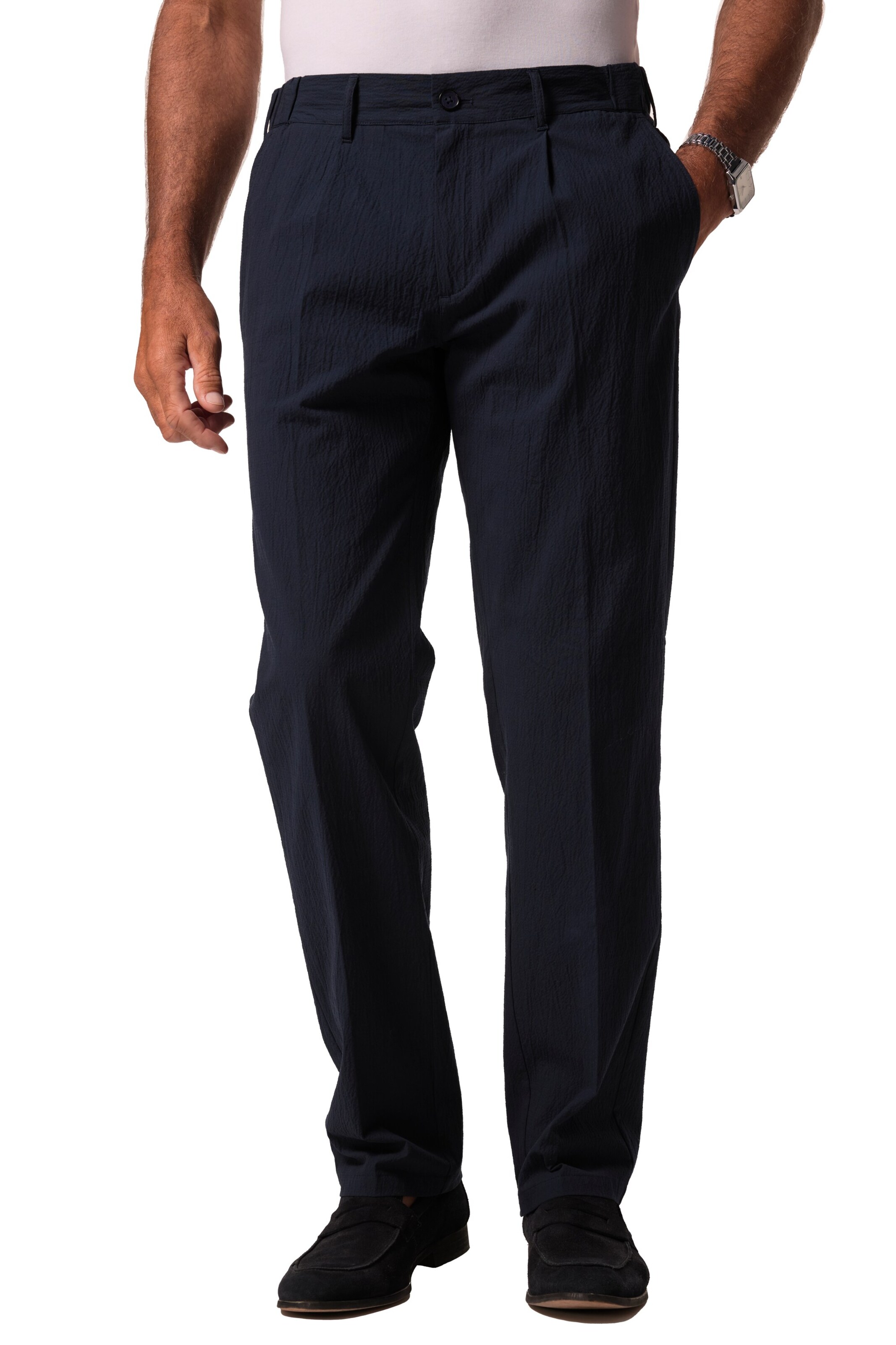 JP1880 Regular Pleat-front trousers in Blue: front