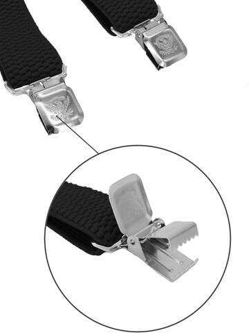 Fabio Farini Hosenträger 'X Form' in Schwarz