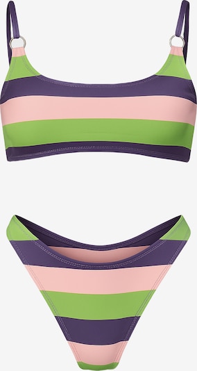 C&City Bikini in S in hellgrün / lila / rosa, Produktansicht