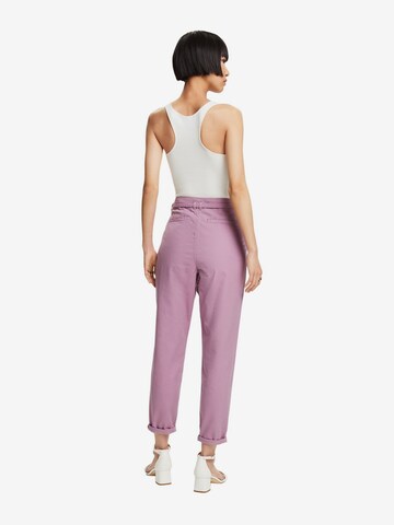 Coupe slim Pantalon à pince ESPRIT en violet