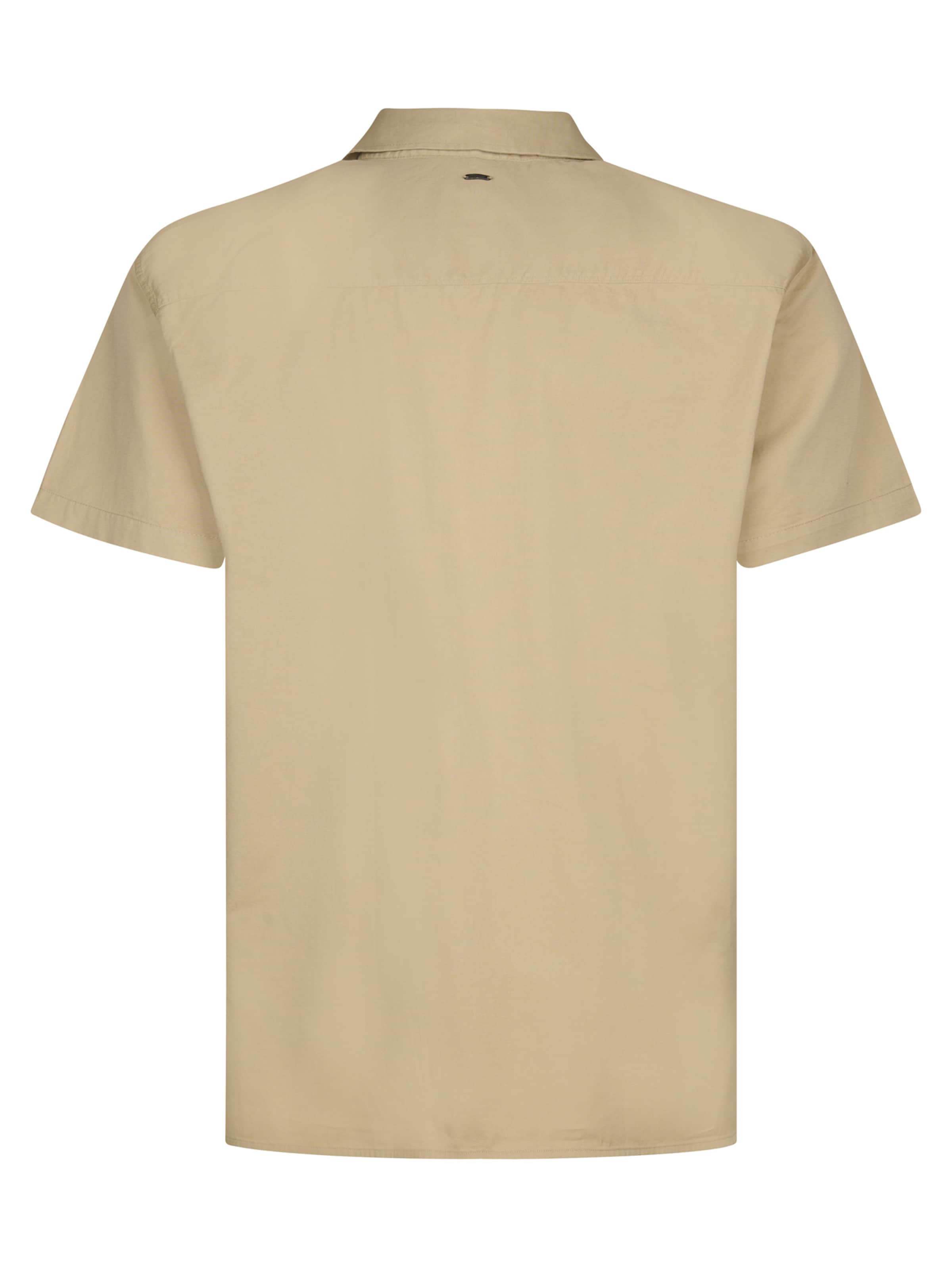 Petrol Industries Regular fit Overhemd 'Trailhawk' in Beige