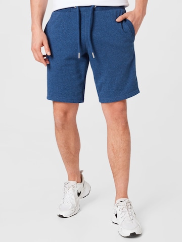 Superdry Regular Панталон в синьо: отпред