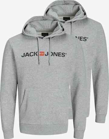 JACK & JONES Sweatshirt 'Corp' in Grey: front