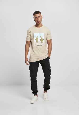 Mister Tee Regular Fit Skjorte i beige