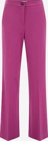 WE Fashionregular Hlače - roza boja: prednji dio