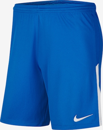 NIKE Workout Pants 'Dry League Knit II' in Blue: front