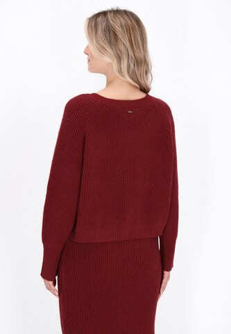 raudona DreiMaster Vintage Laisvas kardiganas 'Vintage'