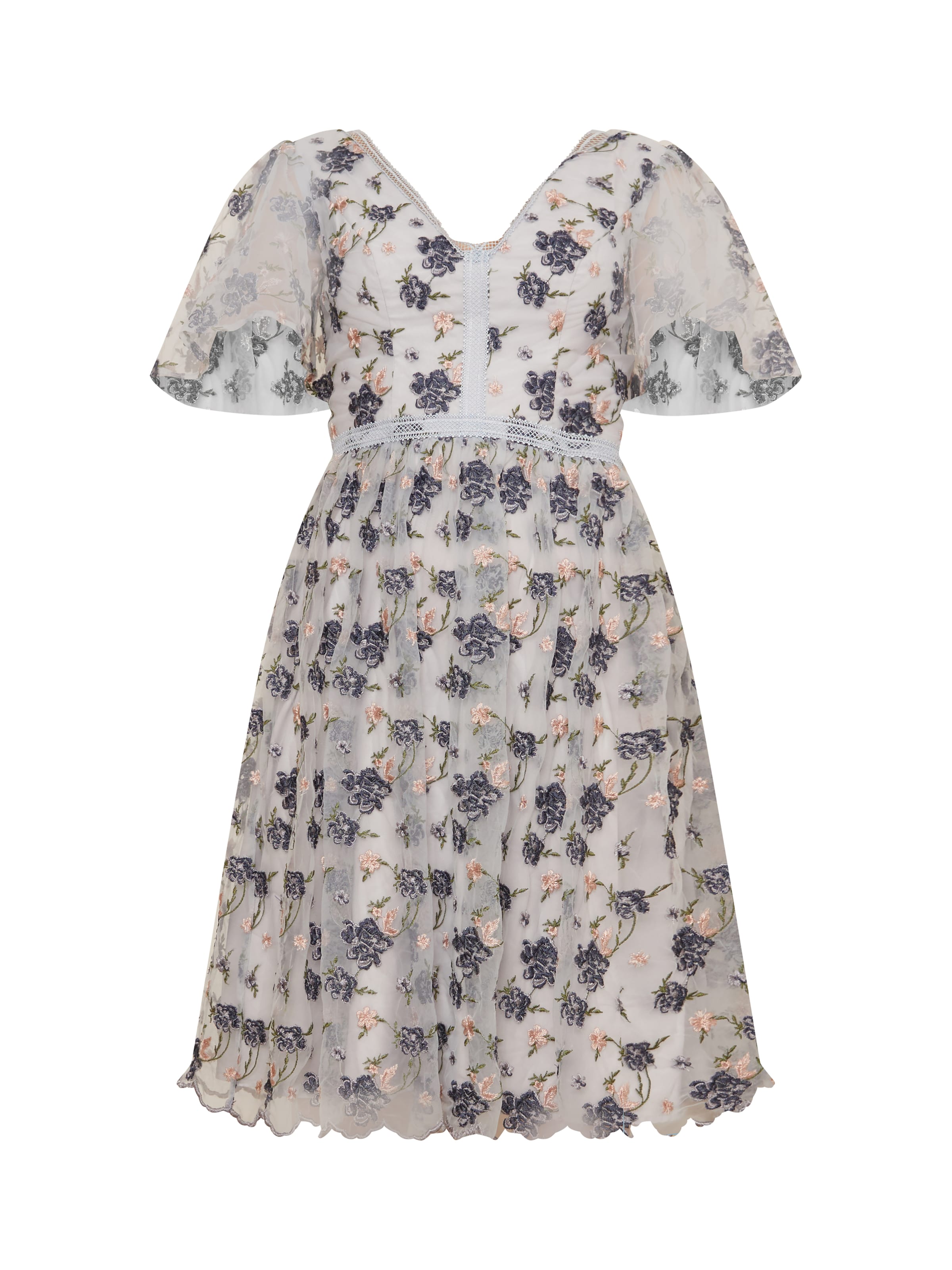 Chi Chi London - Vestido en beige: frente