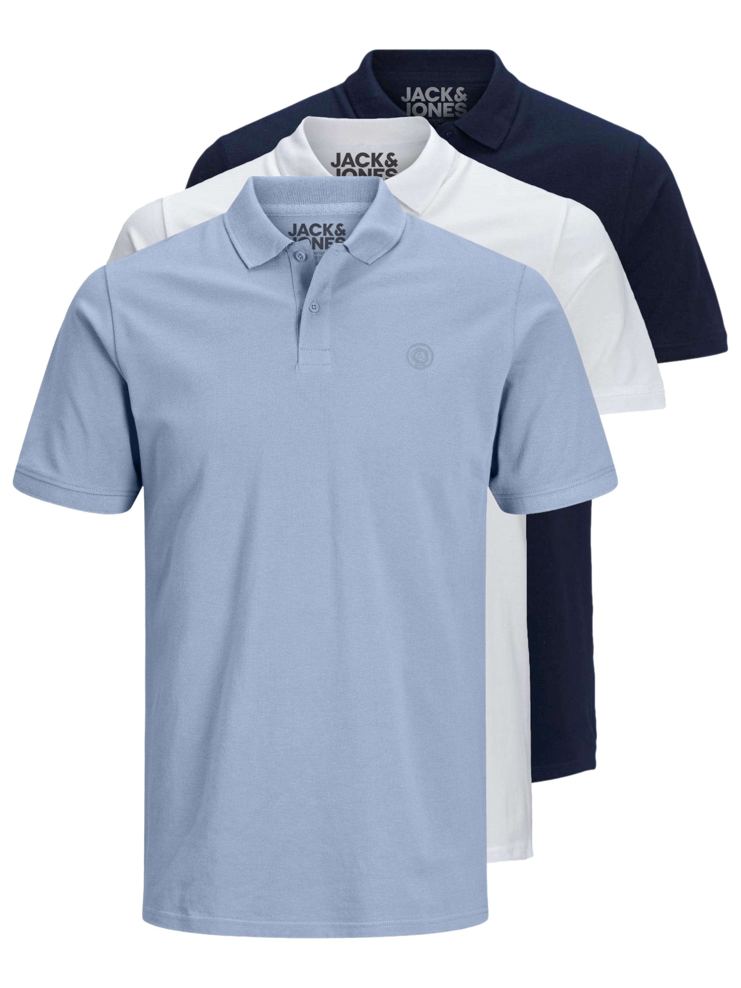 JACK & JONES Poloshirt 'JJBasic' in Blau: Vorderseite