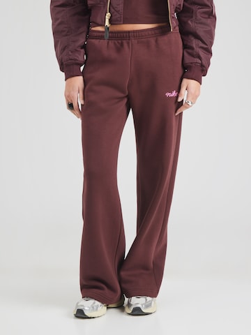 Nike Sportswear Loose fit Trousers 'PHNX FLC' in Red: front