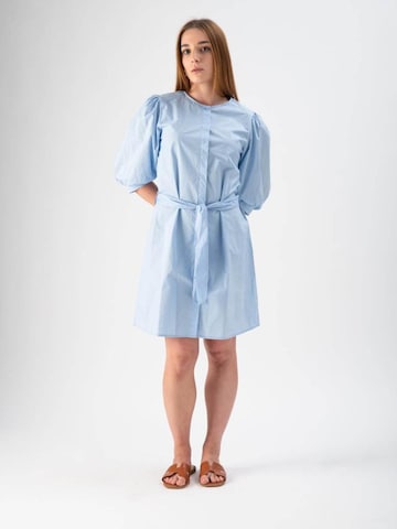 MND Dress 'Old School in Popeline' in Blue: front