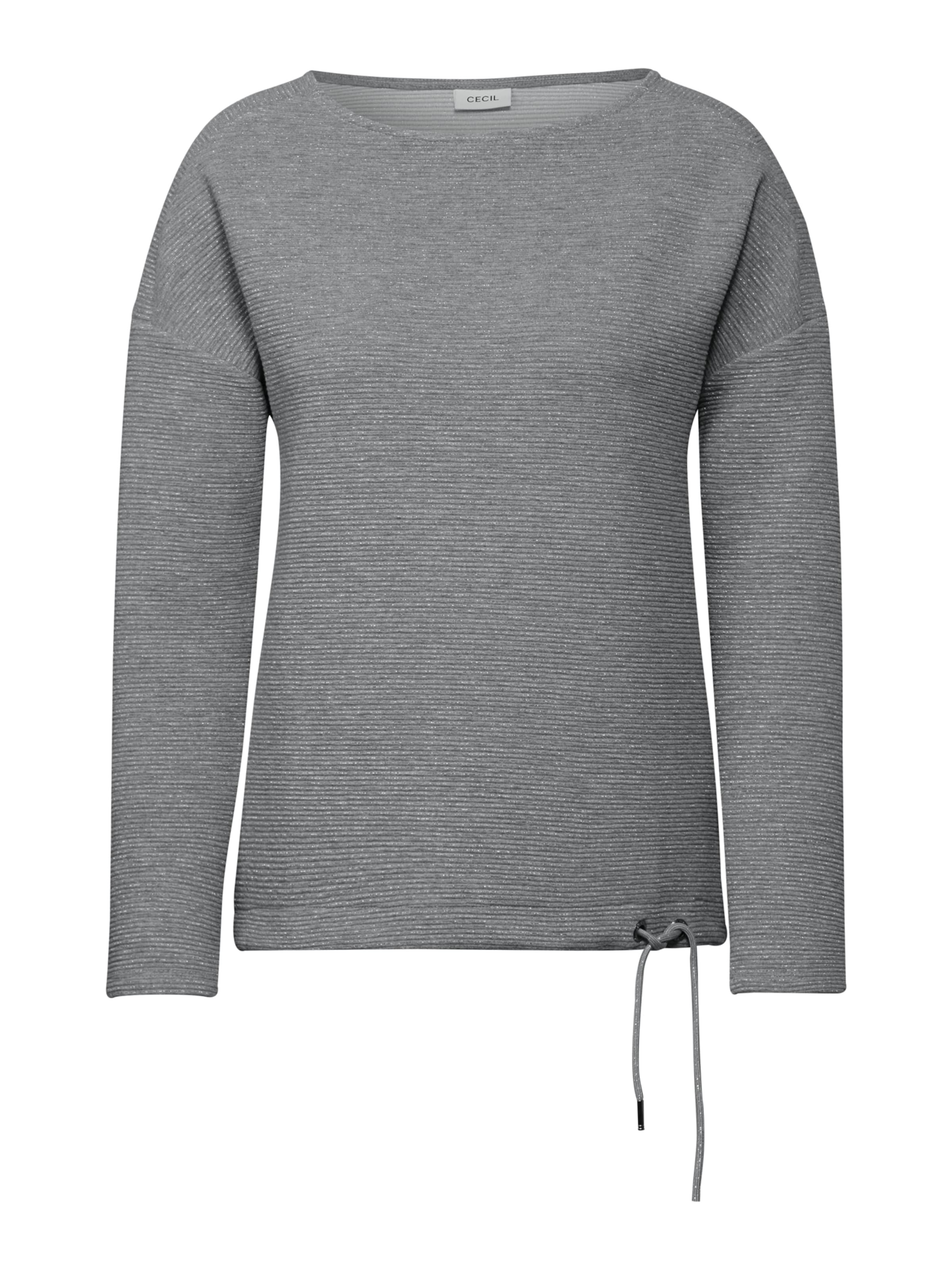 CECIL Majica | siva barva: sprednja stran