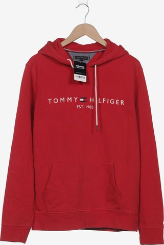 TOMMY HILFIGER Sweatshirt & Zip-Up Hoodie in XL in Red: front