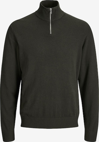 JACK & JONES Sweter 'JJEEmil' w kolorze zielony: przód