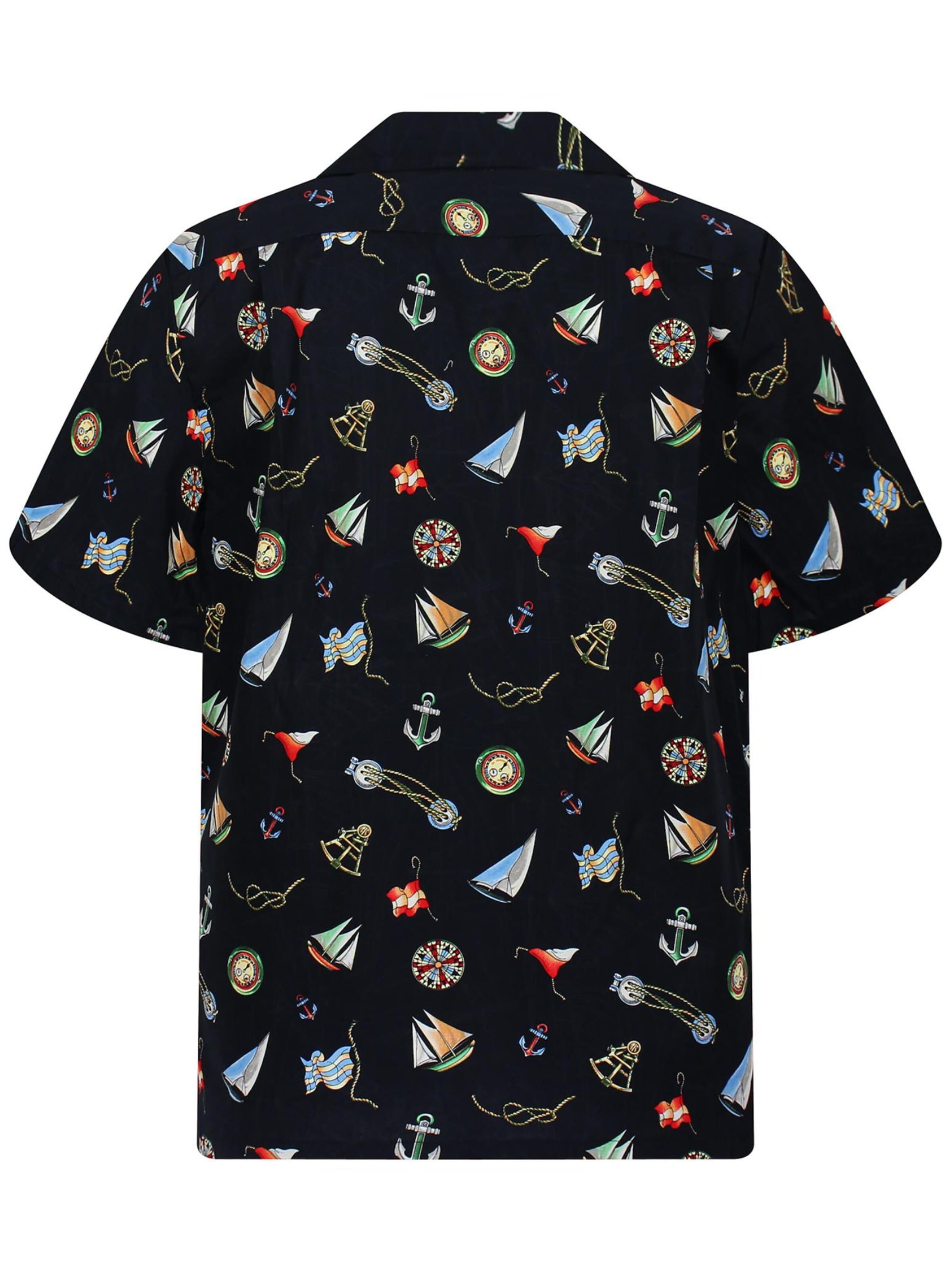 Regular fit Camicia 'Anker' di Pacific Legend in nero