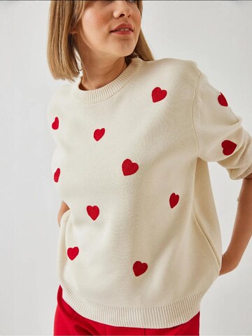 Pull-over 'Pullover' Bianco Lucci en beige