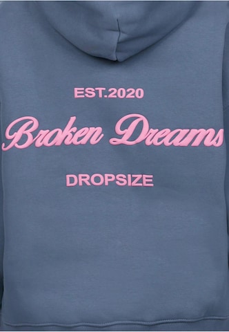 Dropsize Sweatshirt 'Broken Dreams' in Blauw