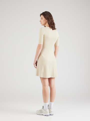 Calvin Klein Jeans Stickad klänning i beige