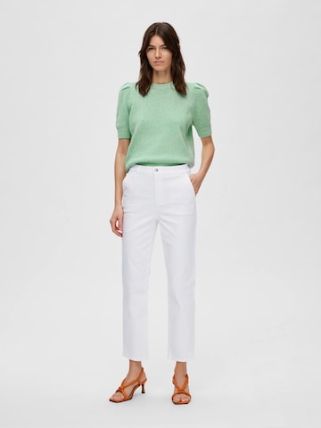 SELECTED FEMME - regular Pantalón chino 'Marina' en blanco