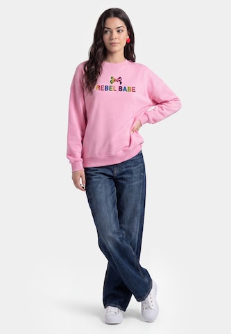 MYMO - Sweatshirt em rosa