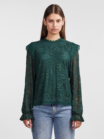 PIECES Blouse in Groen: voorkant