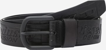 DIESEL - Cinturón 'ARCHIVE' en negro: frente