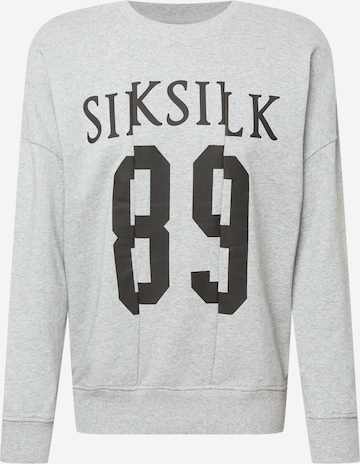 SikSilk Sweatshirt in Grey: front