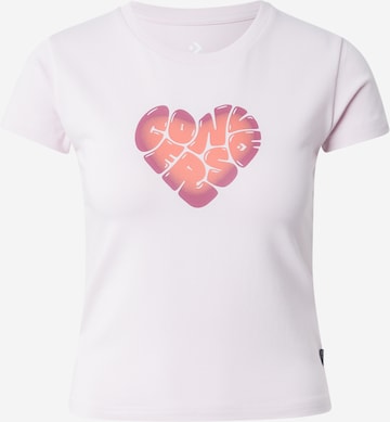 CONVERSE Shirt 'HEART' in Pink: front