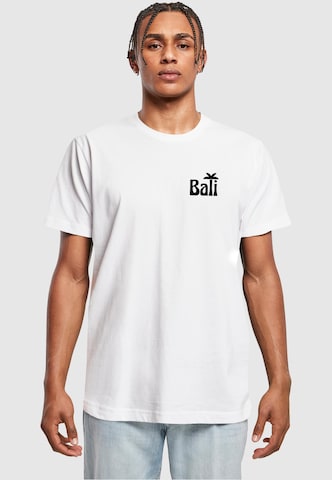 Mister Tee Shirt 'Bali Palm Tree' in White: front