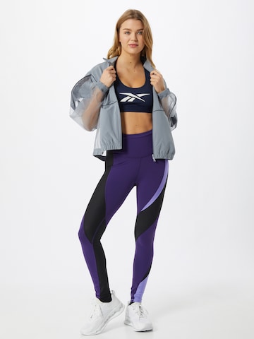 Reebok Skinny Workout Pants in Purple