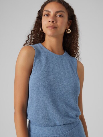 VERO MODA Gebreide top 'EDDIE' in Blauw