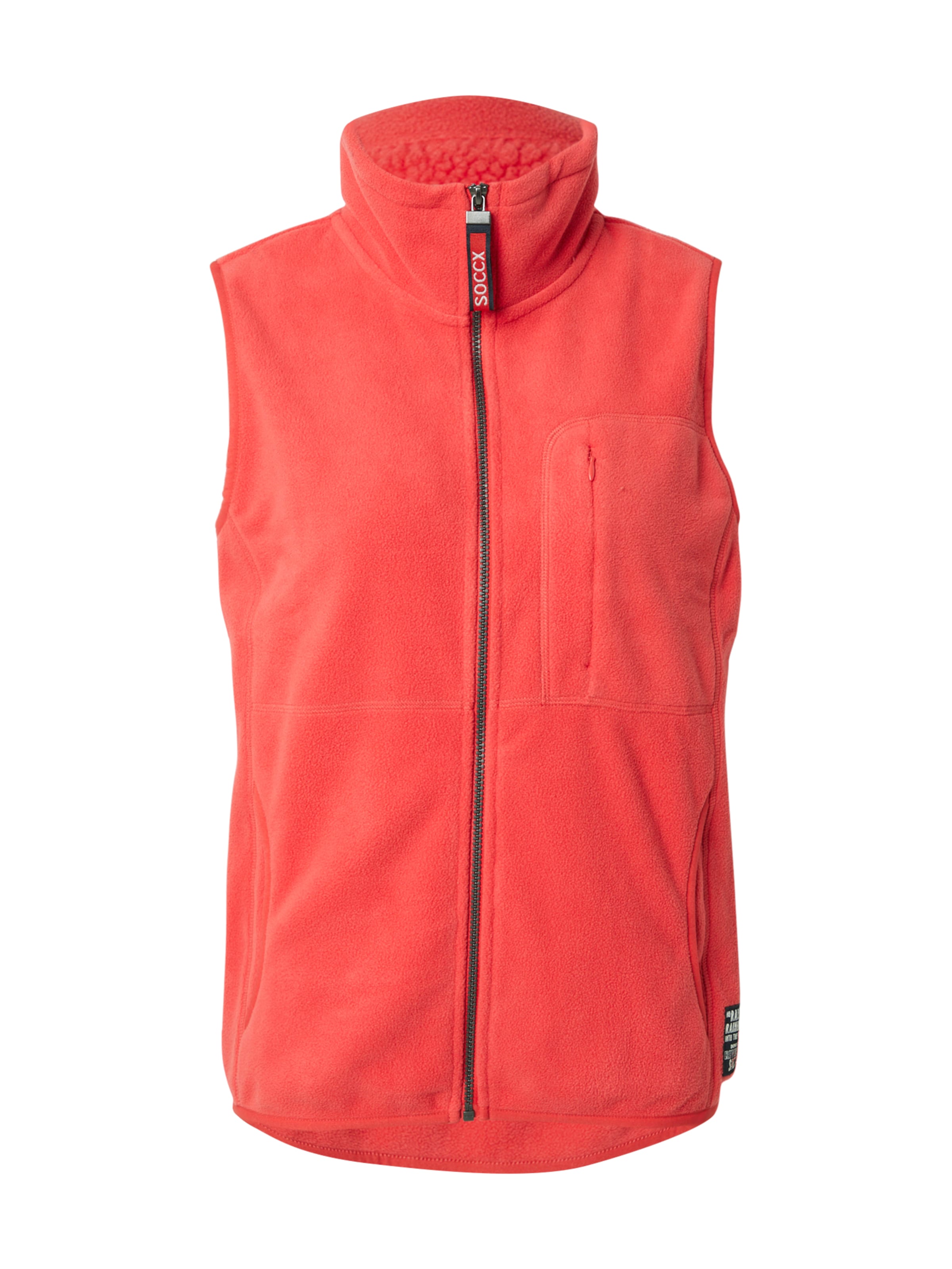 Gilet Soccx en rouge : devant