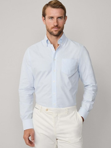 Hackett London Slim Fit Hemd in Blau: Vorderseite